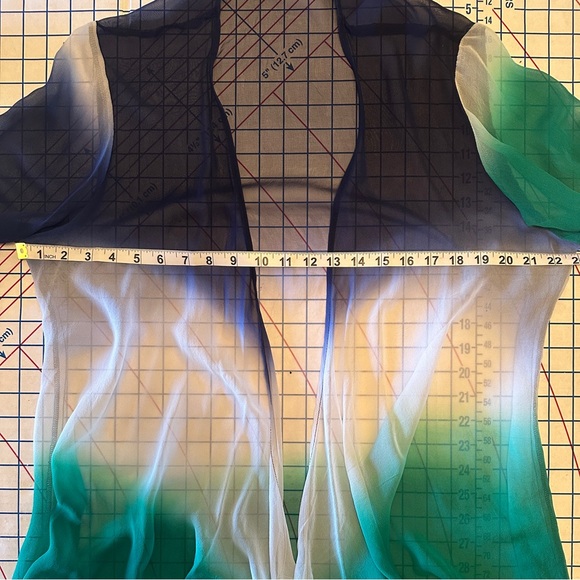 Sheer tri-color Topper | one size - Picture 4 of 7